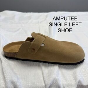 AMPUTEE SINGLE LEFT Project Cloud Rhona Leather Platform Clog Womens Shoe Tan 10